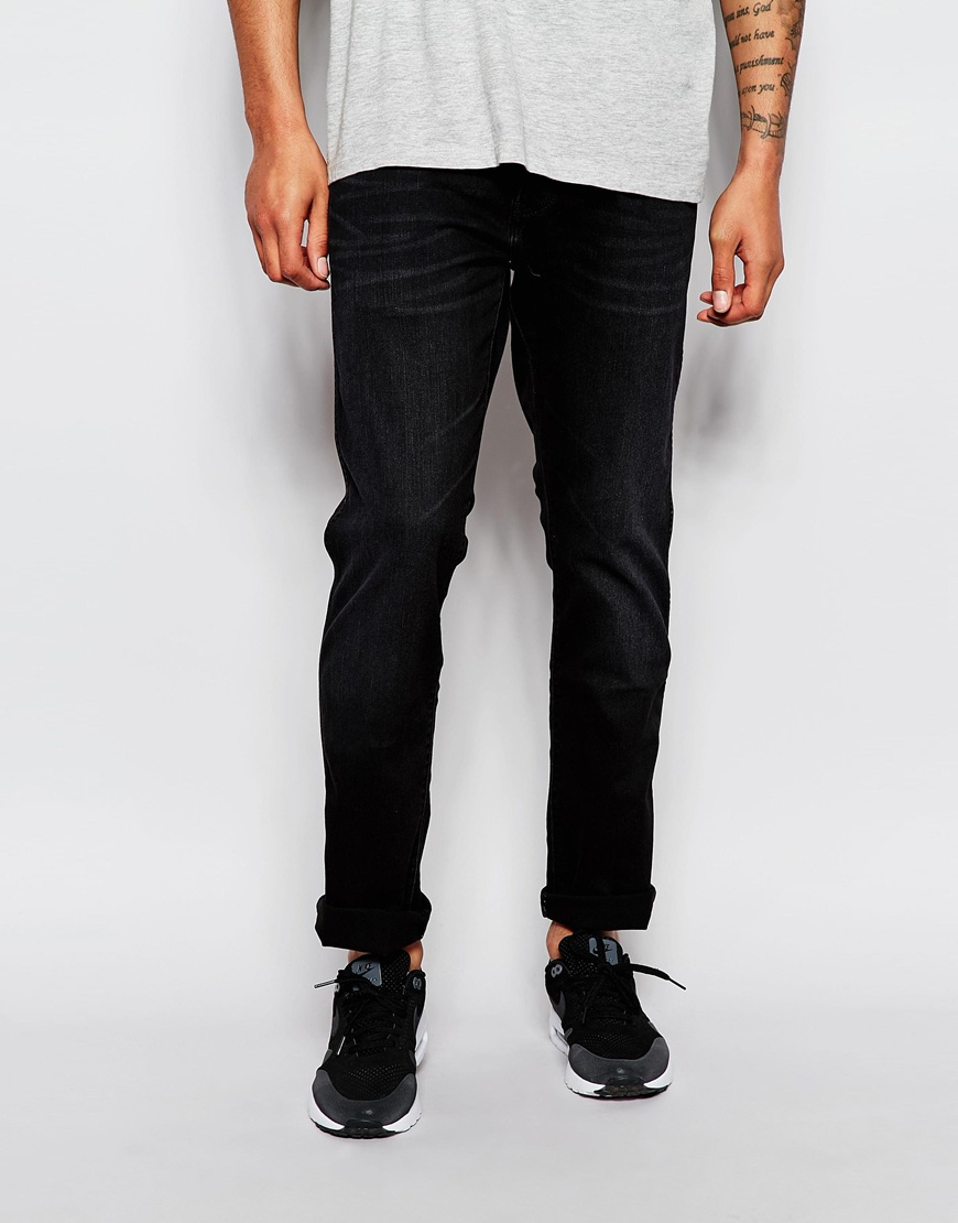 wrangler black jeans slim fit