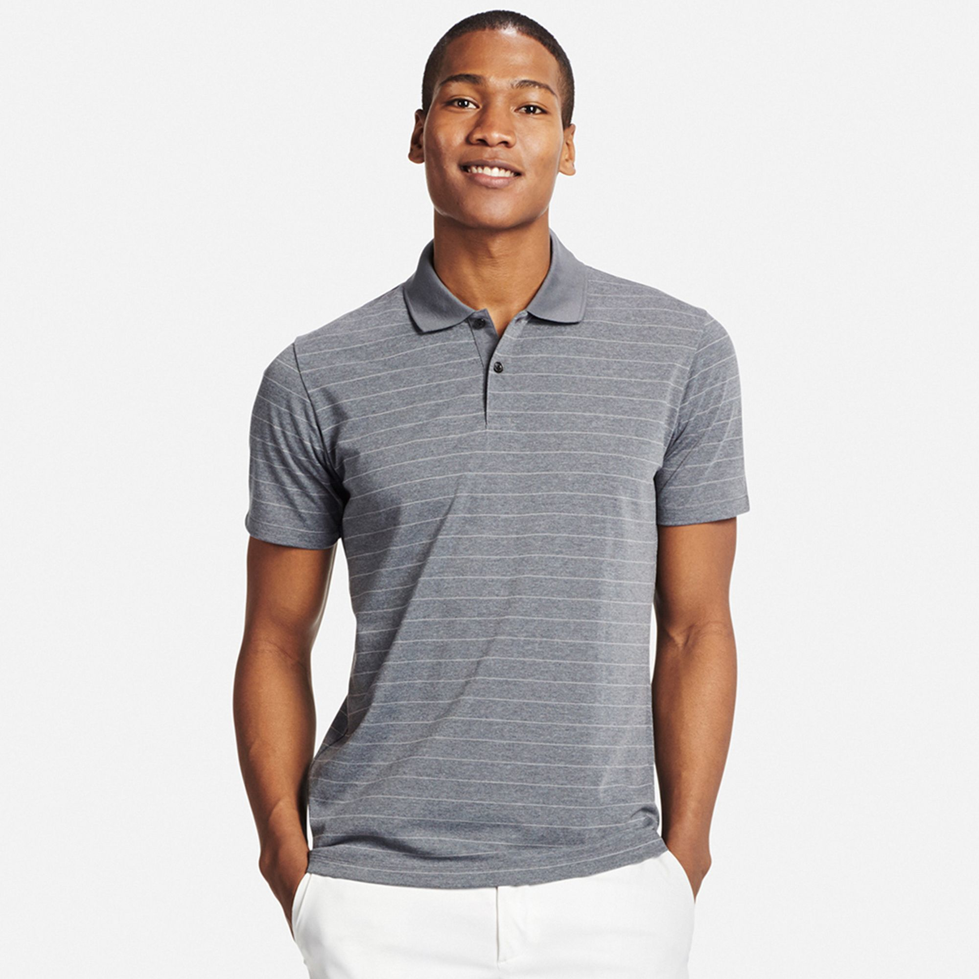 uniqlo s ex polo shirt in gray for gray save 34 lyst uniqlo s ex polo shirt in gray for gray save 34 lyst