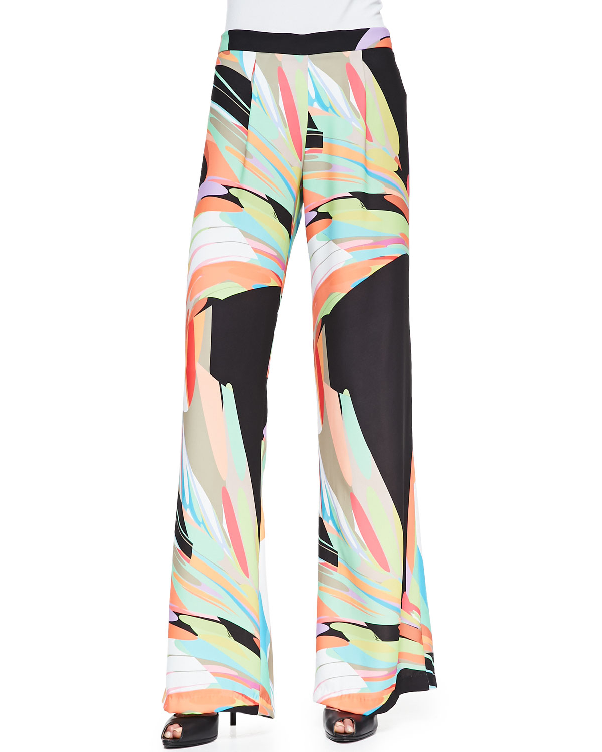 Trina turk Palazzo Fulllength Pants in Black Lyst