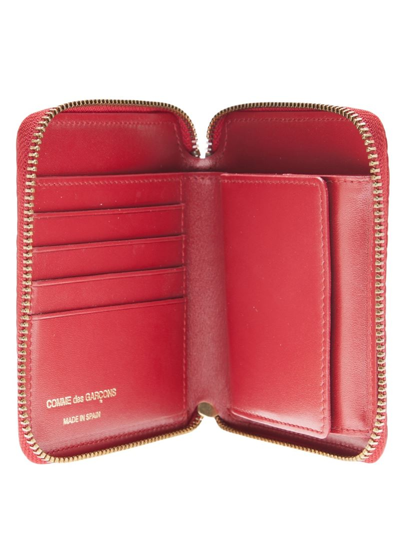 commes des garcon zip wallet