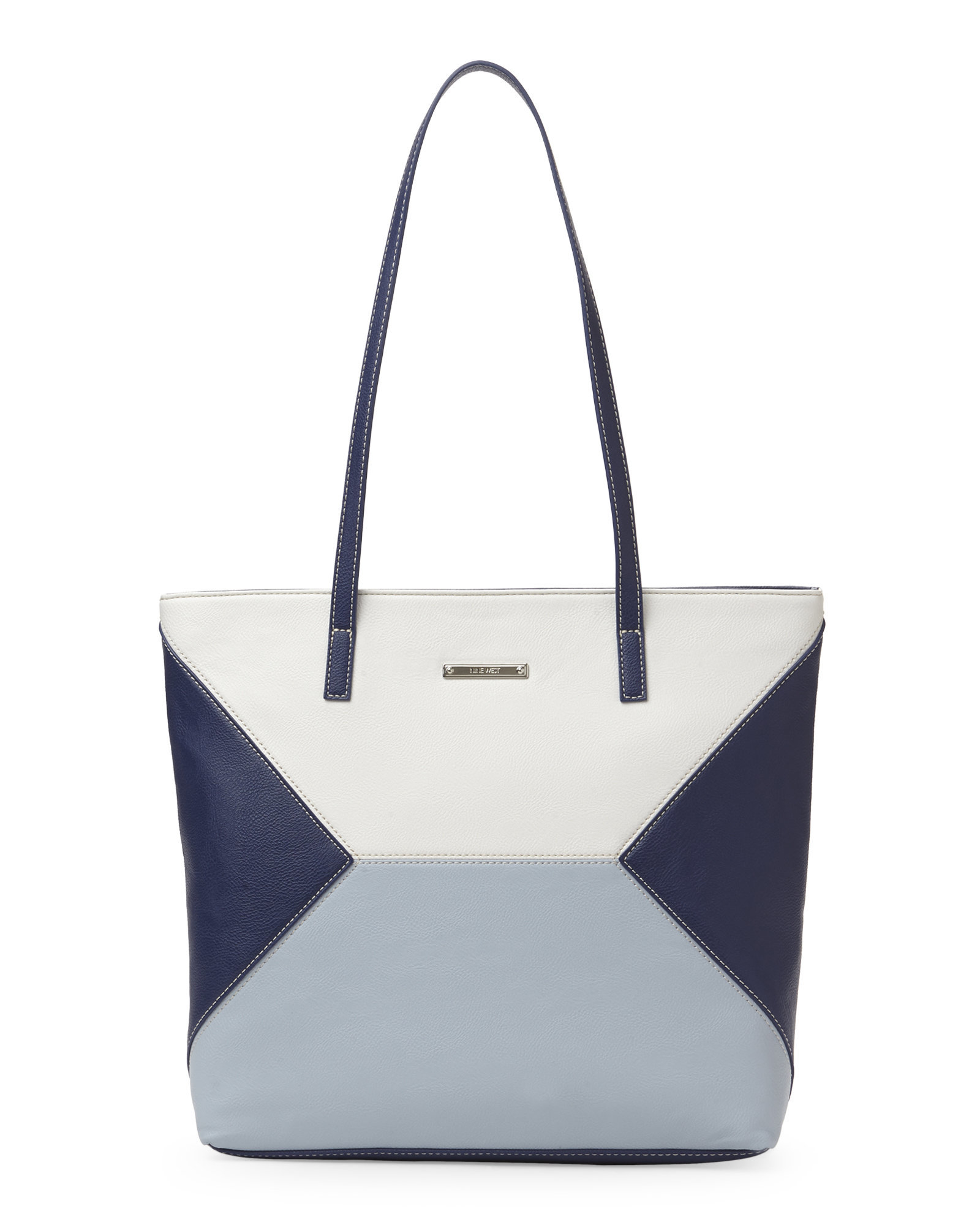 Lyst Nine West Indian Indigo Snow Petal Color Fit Tote In Blue Gallery