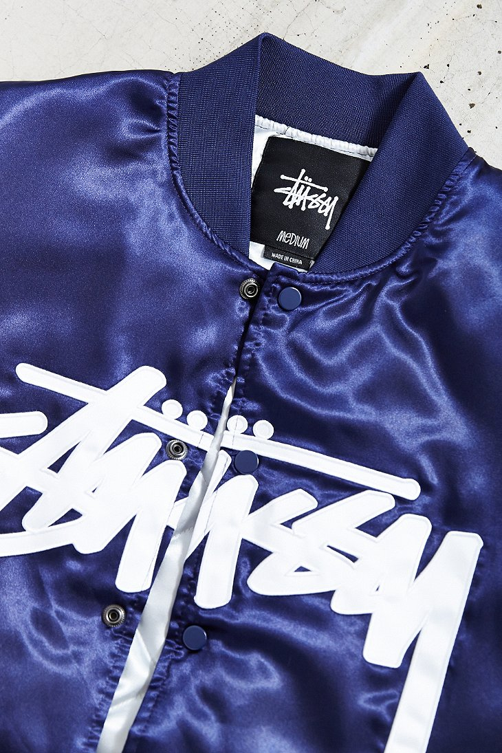 ジャケット・アウター sttusy 23SS SEQUINS SATIN JACKET Stussy Sequins Satin Jacket 'Black' SUSJK115718ML