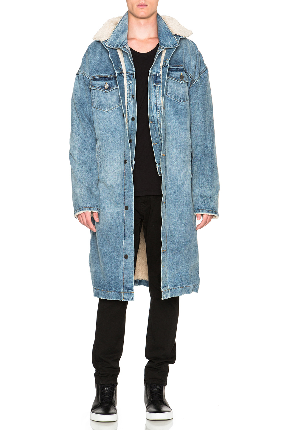 fear of god denim deck coat