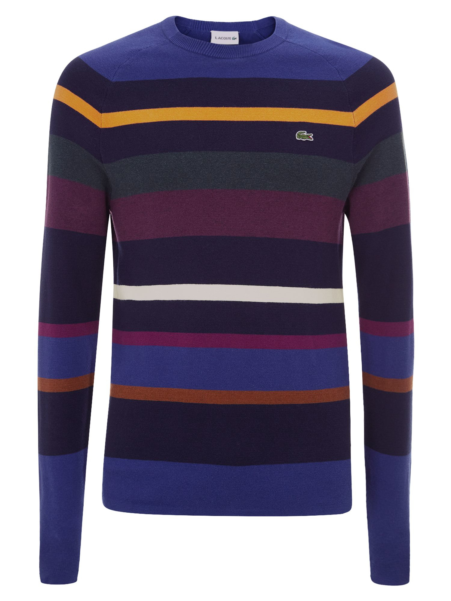 lacoste colour block jumper