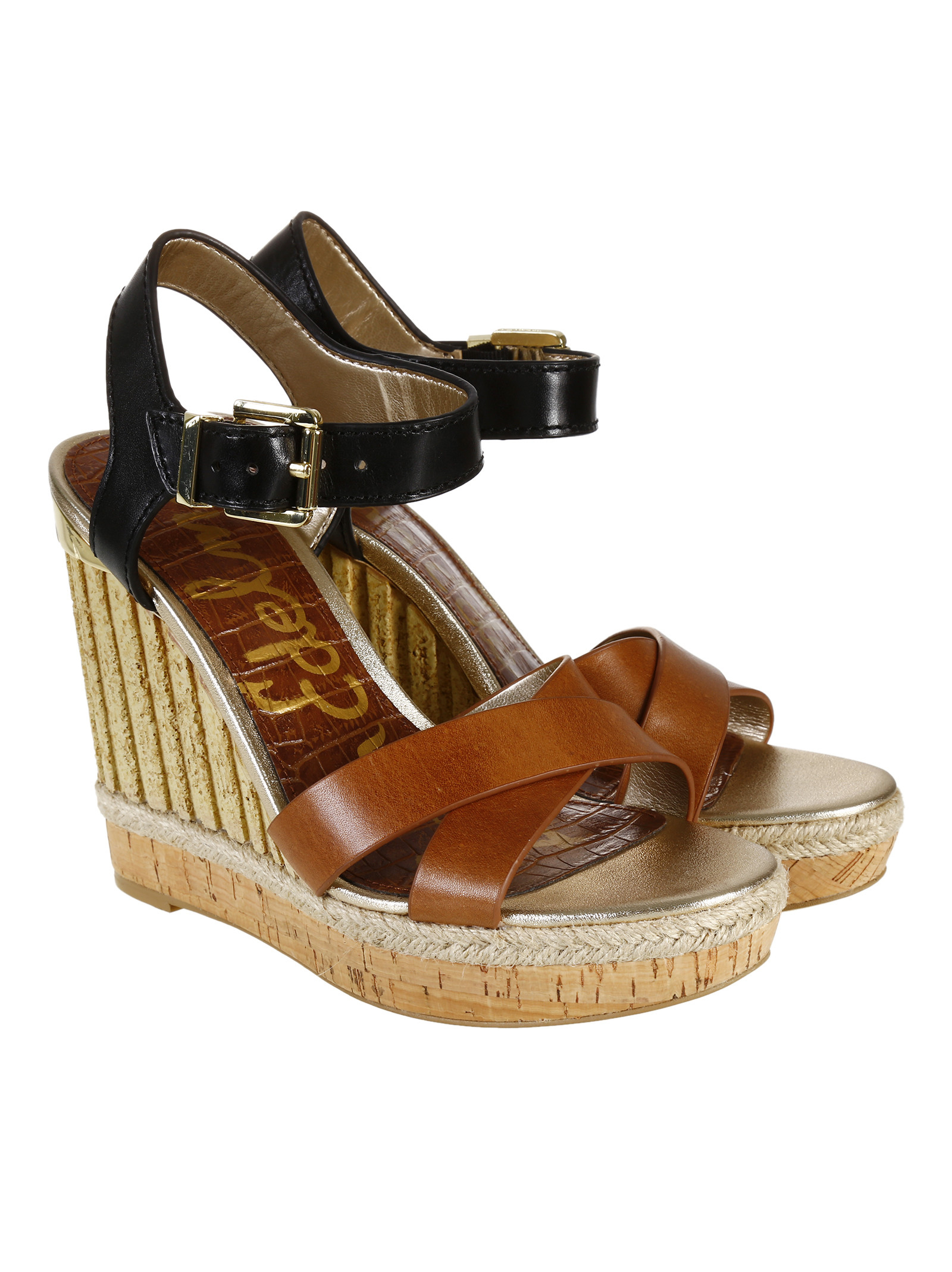 Sam Edelman Clay Sandals in Multicolor (SADDLE BLACK) | Lyst