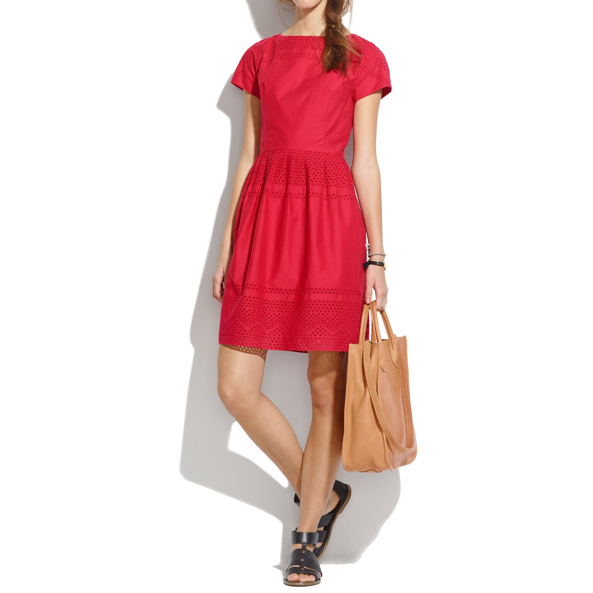 red madewell dress