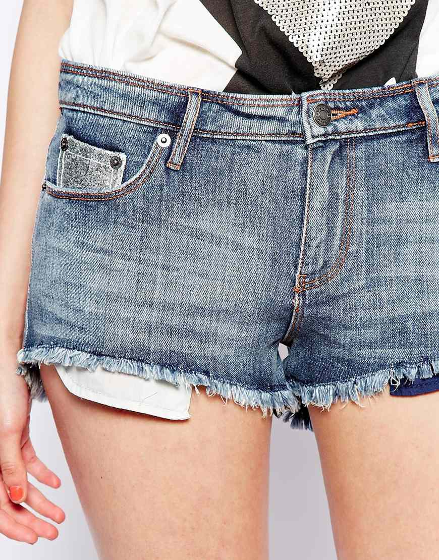sass and bide denim shorts