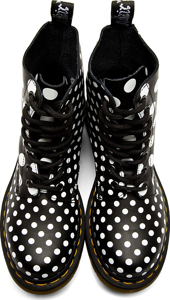 dr martens polka dot boots