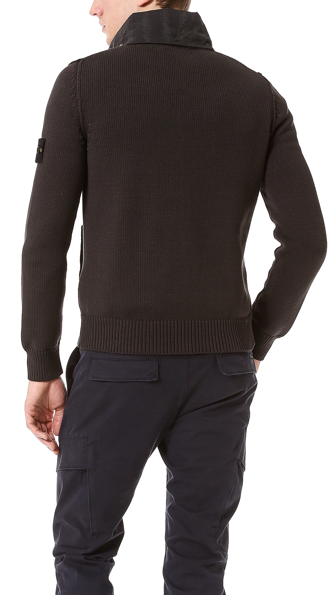 stone island full zip sweatshirt