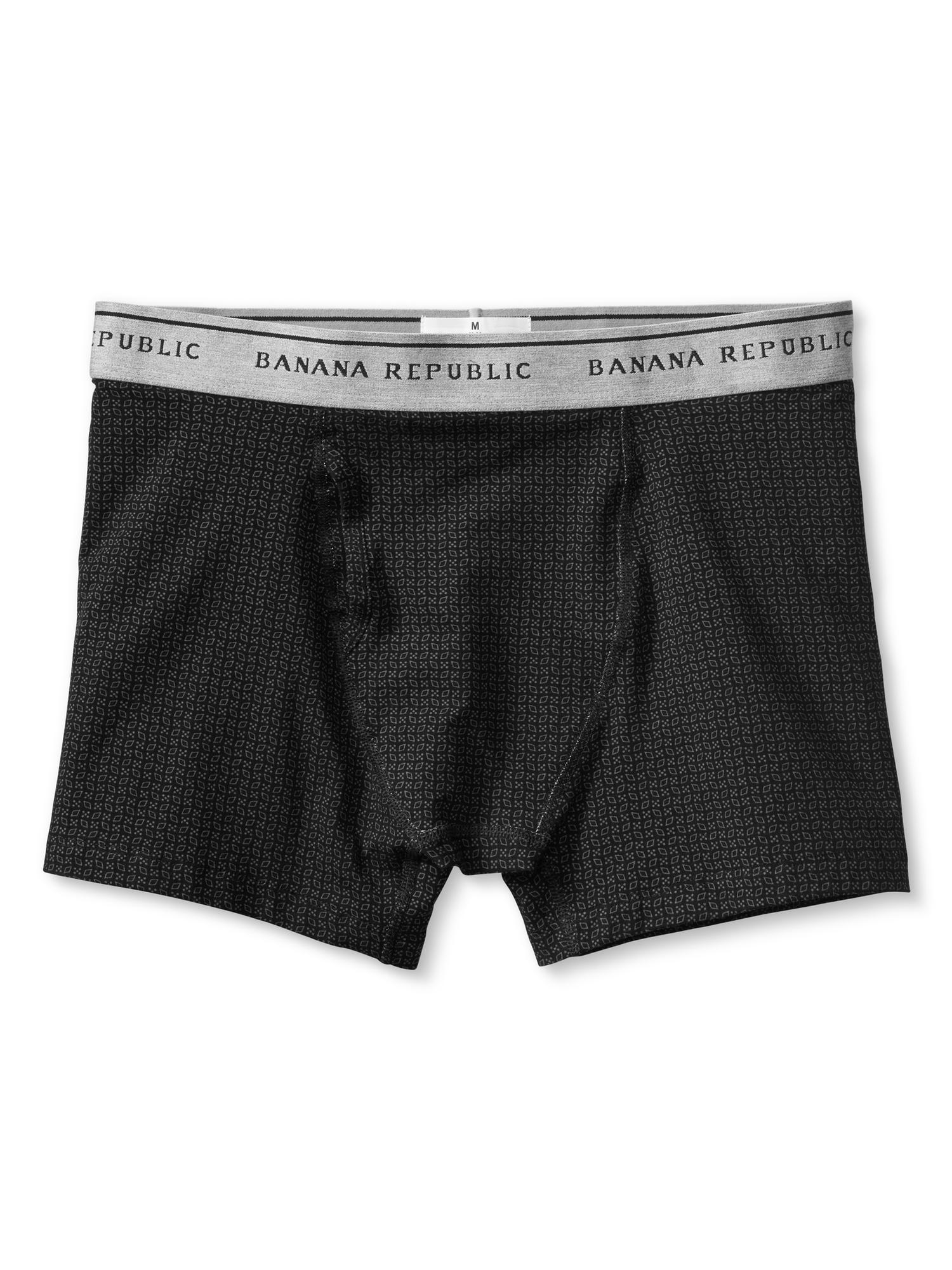 Banana republic Stretch Pima Cotton Boxer Brief in Gray for Men (Dark