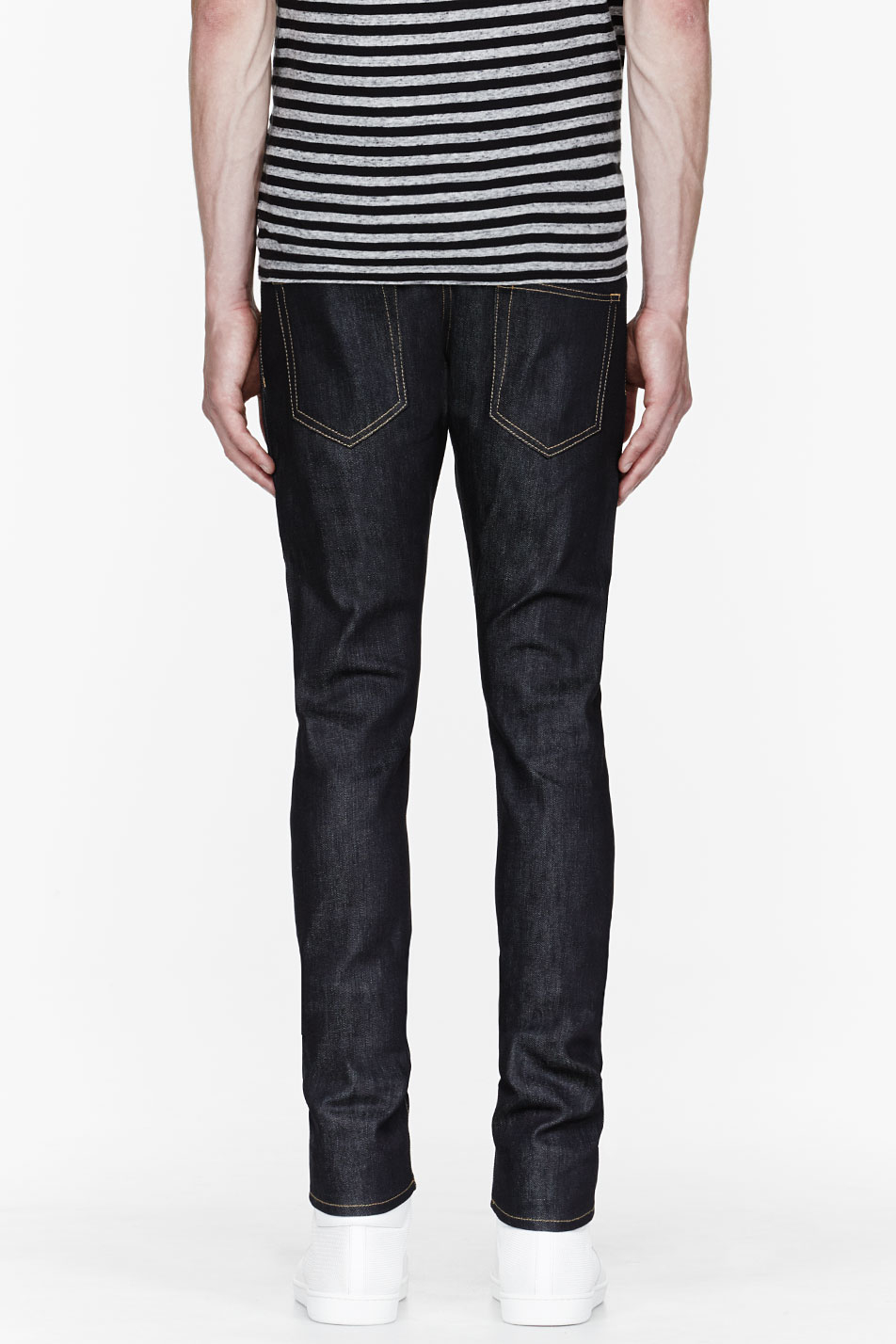 saint laurent raw denim