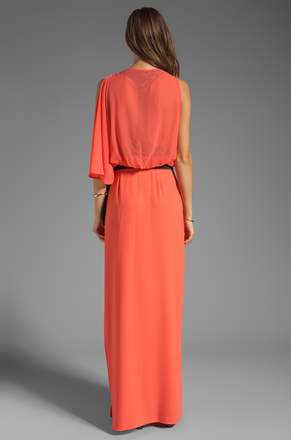 bcbgmaxazria orange dress