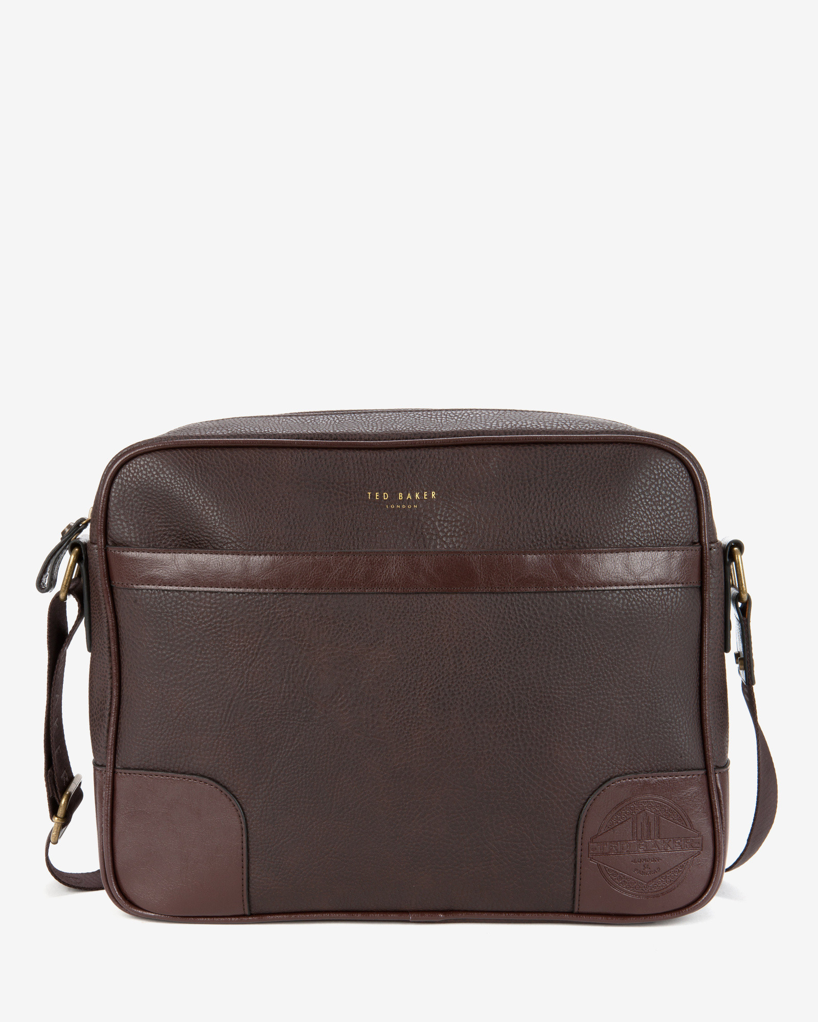 Lyst Ted Baker Embossed Doent Bag In Brown For Men Gallery