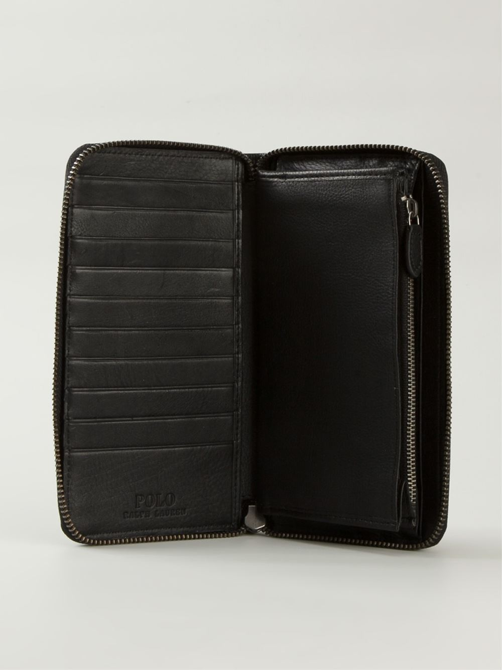 ralph lauren zip around wallet