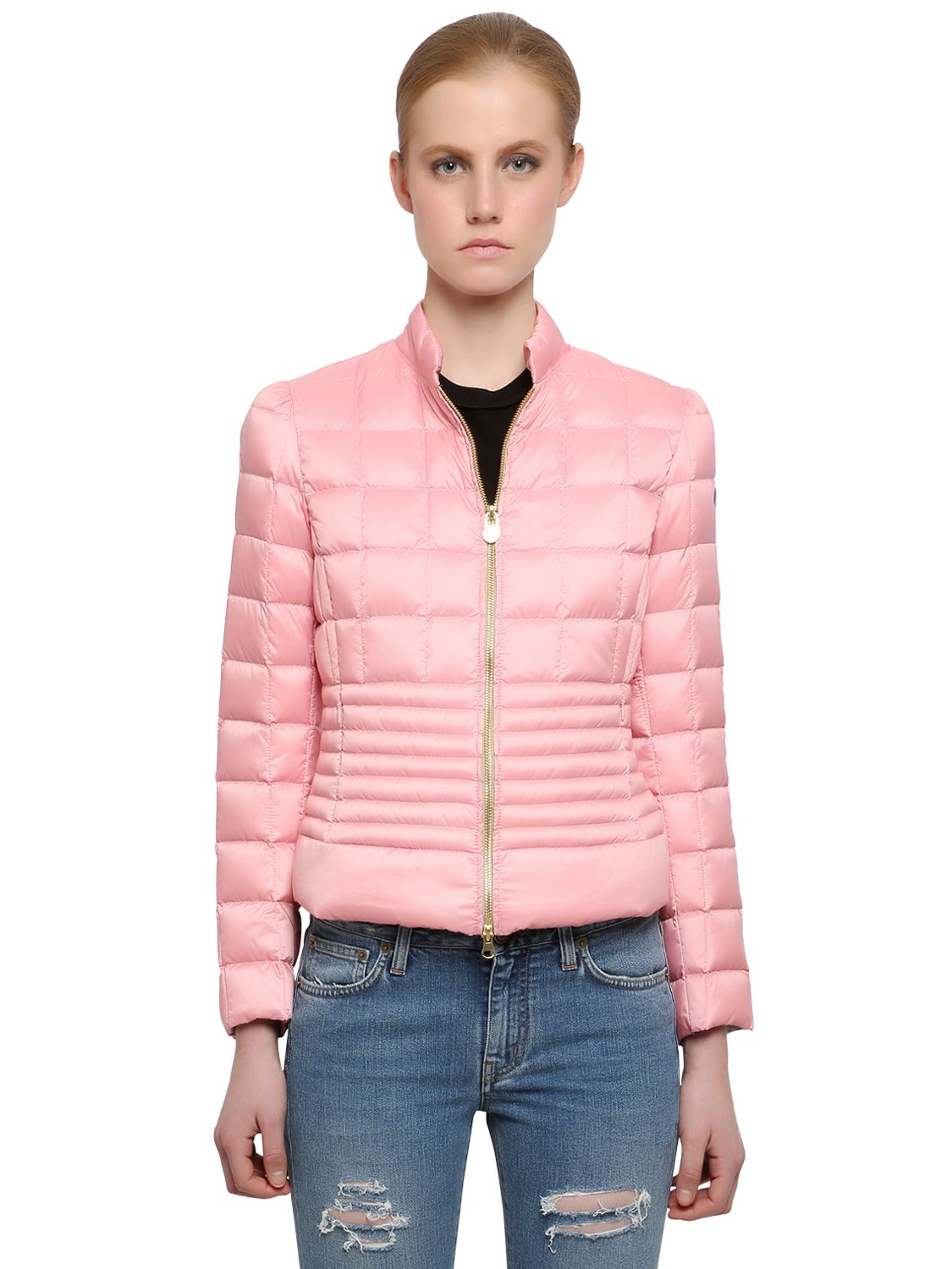 Colmar Quilted Nylon Down Jacket in Pink | Lyst