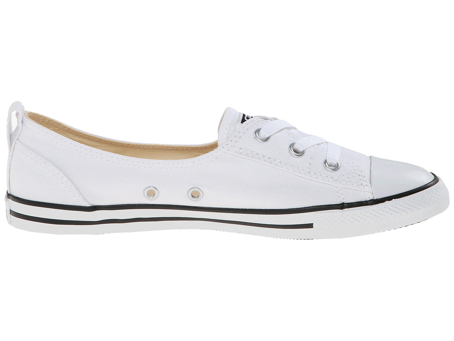 converse white ballet pumps