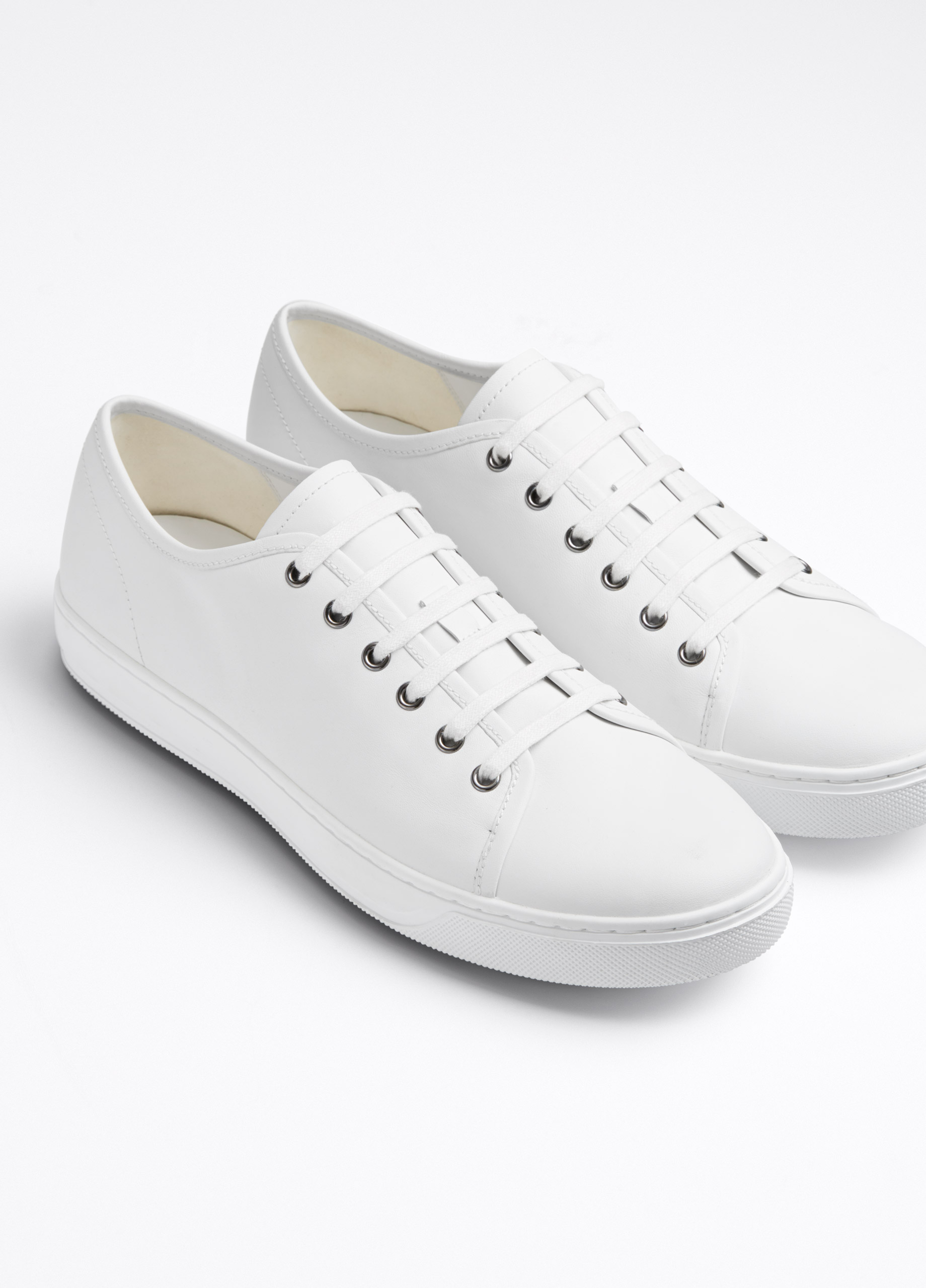 vince white leather sneakers