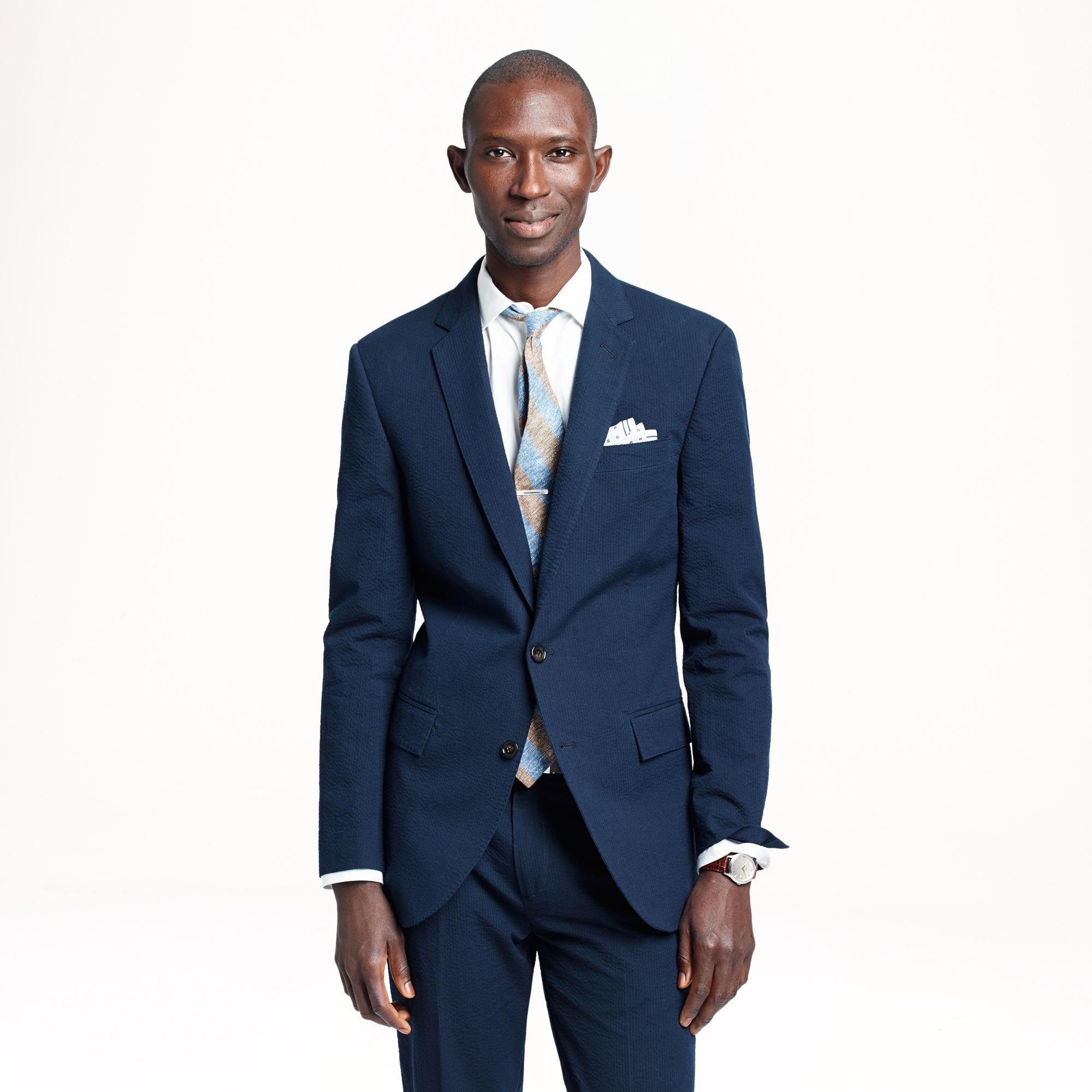 J.crew Ludlow Suit Jacket with Double Vent in Japanese Seersucker in