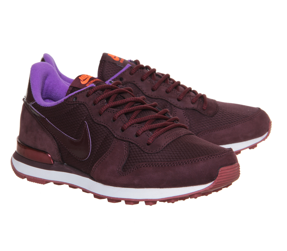 Nike womens internationalist burgundy shoes clearance