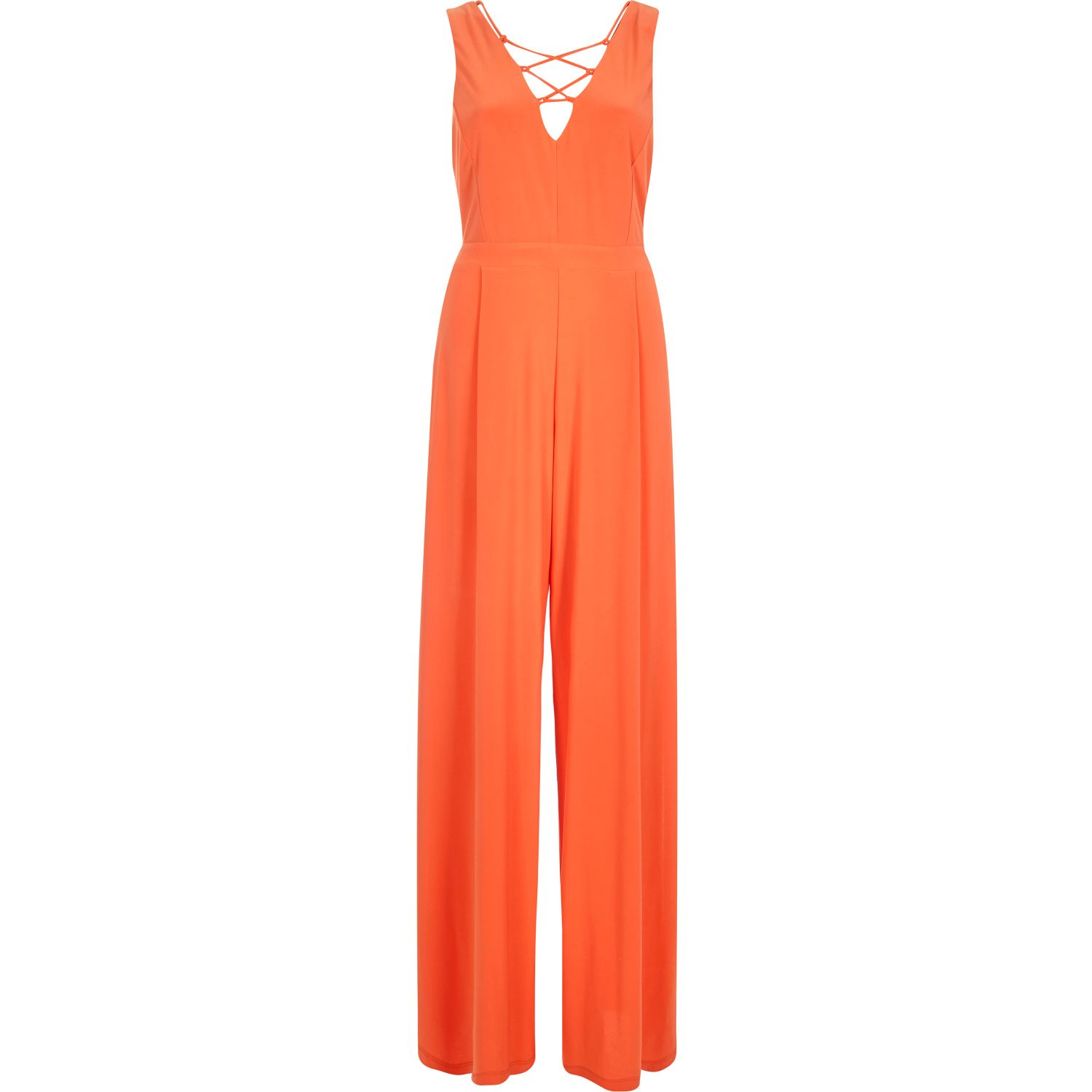 river island orange jumpsuit