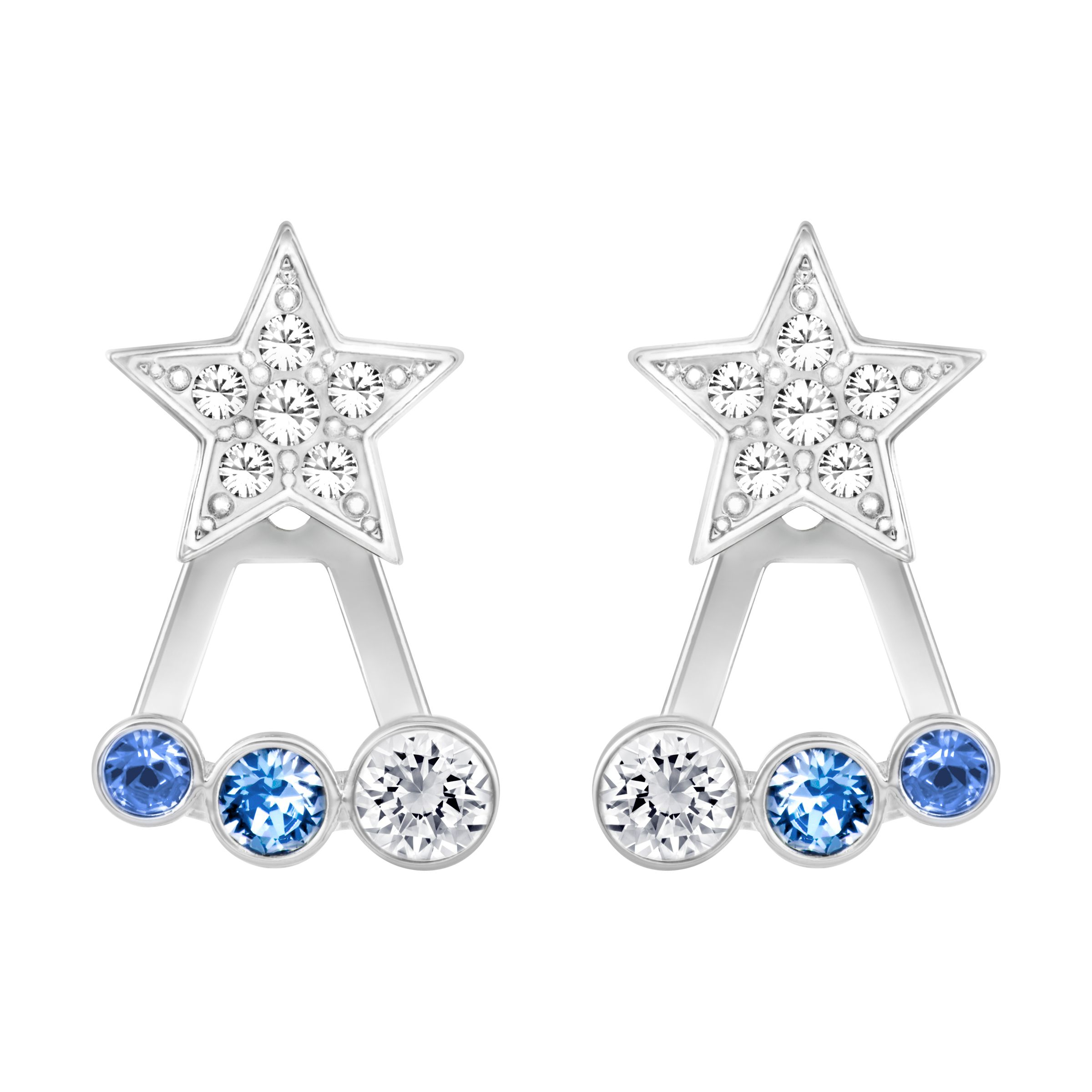 Swarovski Duo Star Pierced Earring Jackets in Metallic Lyst