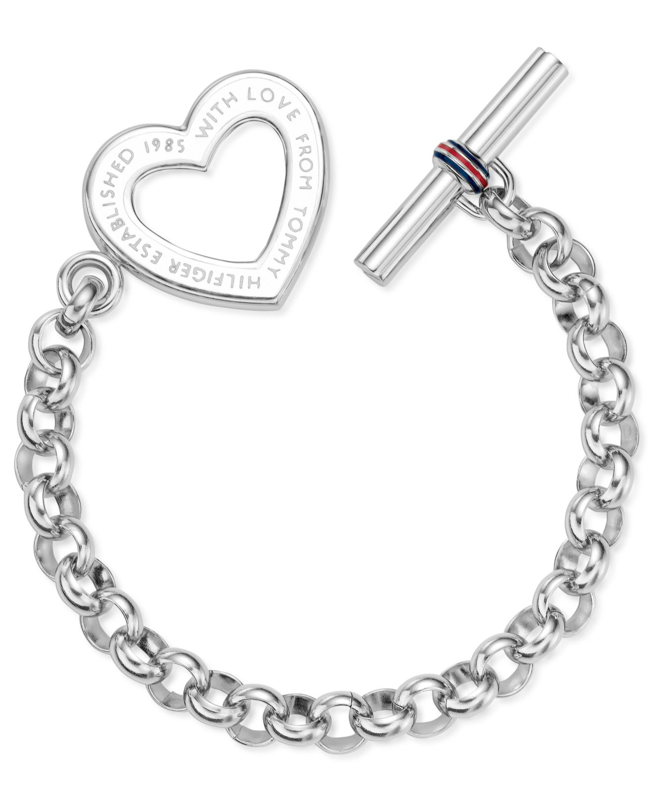 heart toggle bracelet