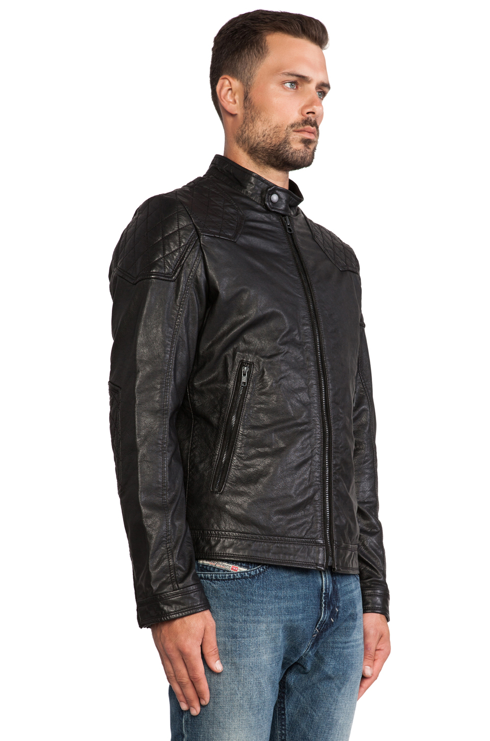 diesel laleta leather jacket