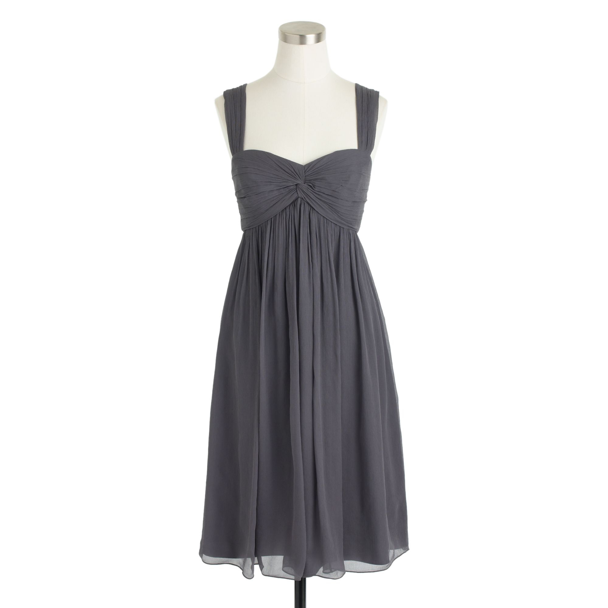 J.crew Petite Rory Dress in Super 120s Wool in Gray (smoky charcoal) | Lyst