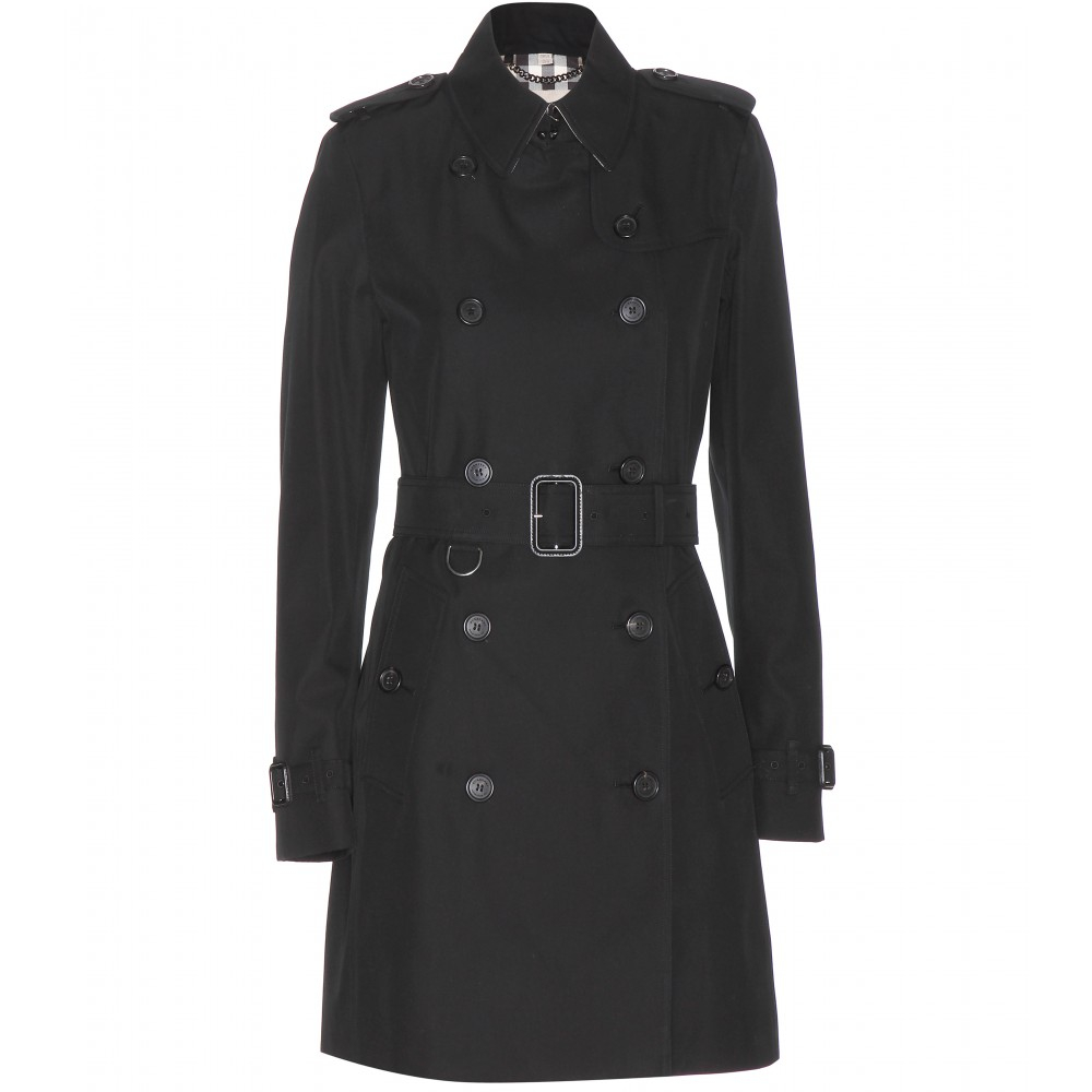 Burberry London Buckingham Cotton Trench Coat in Black (black true to ...