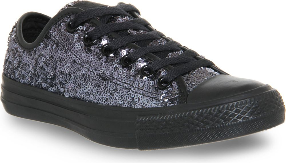 sparkly trainers black