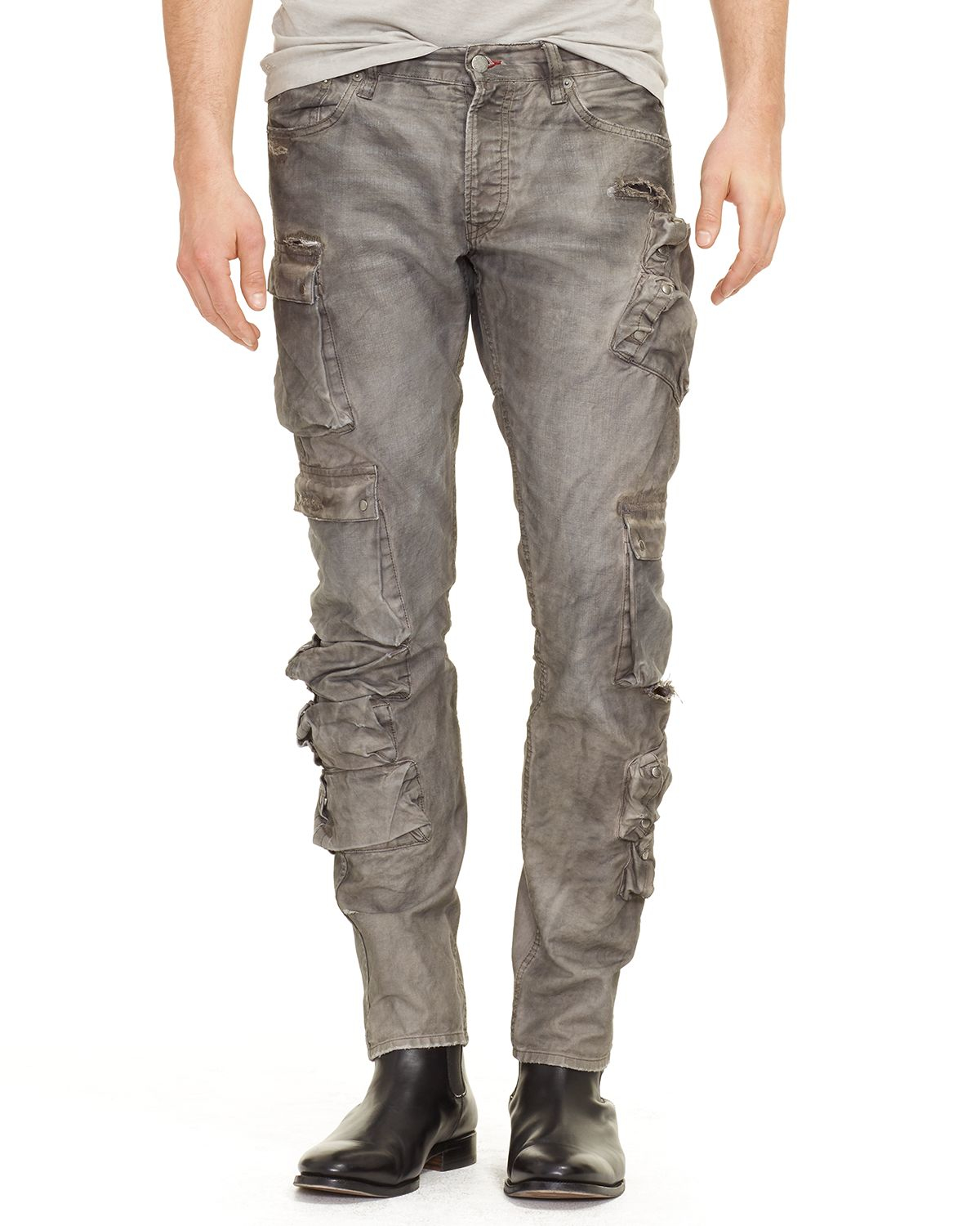 Ralph lauren Black Label Swat Cargo Pants - Slim Fit in Gray for Men | Lyst
