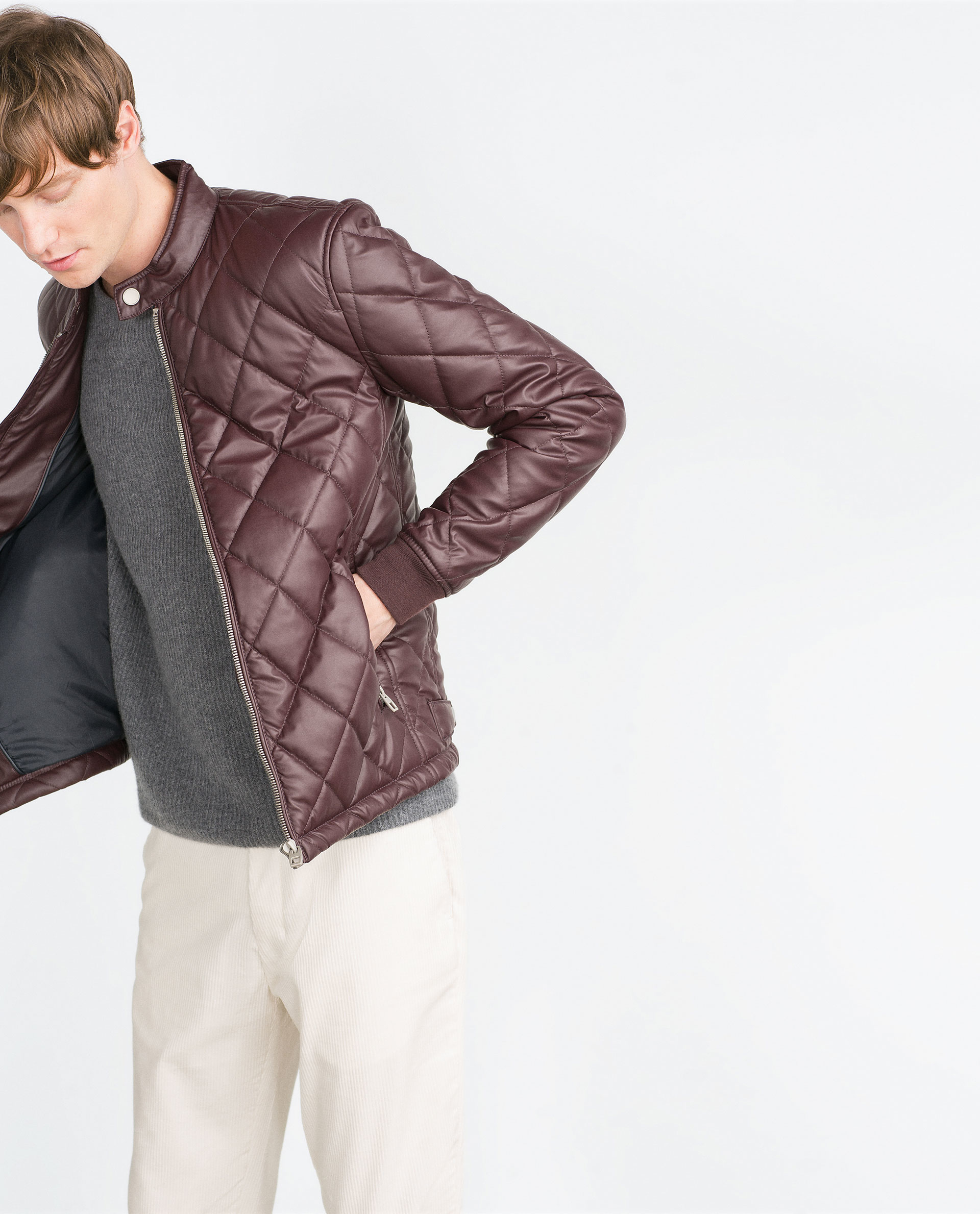 Zara Faux Leather Quilted Jacket Red Cairoamani Com Zara Faux Leather Quilted Jacket Red Cairoamani Com