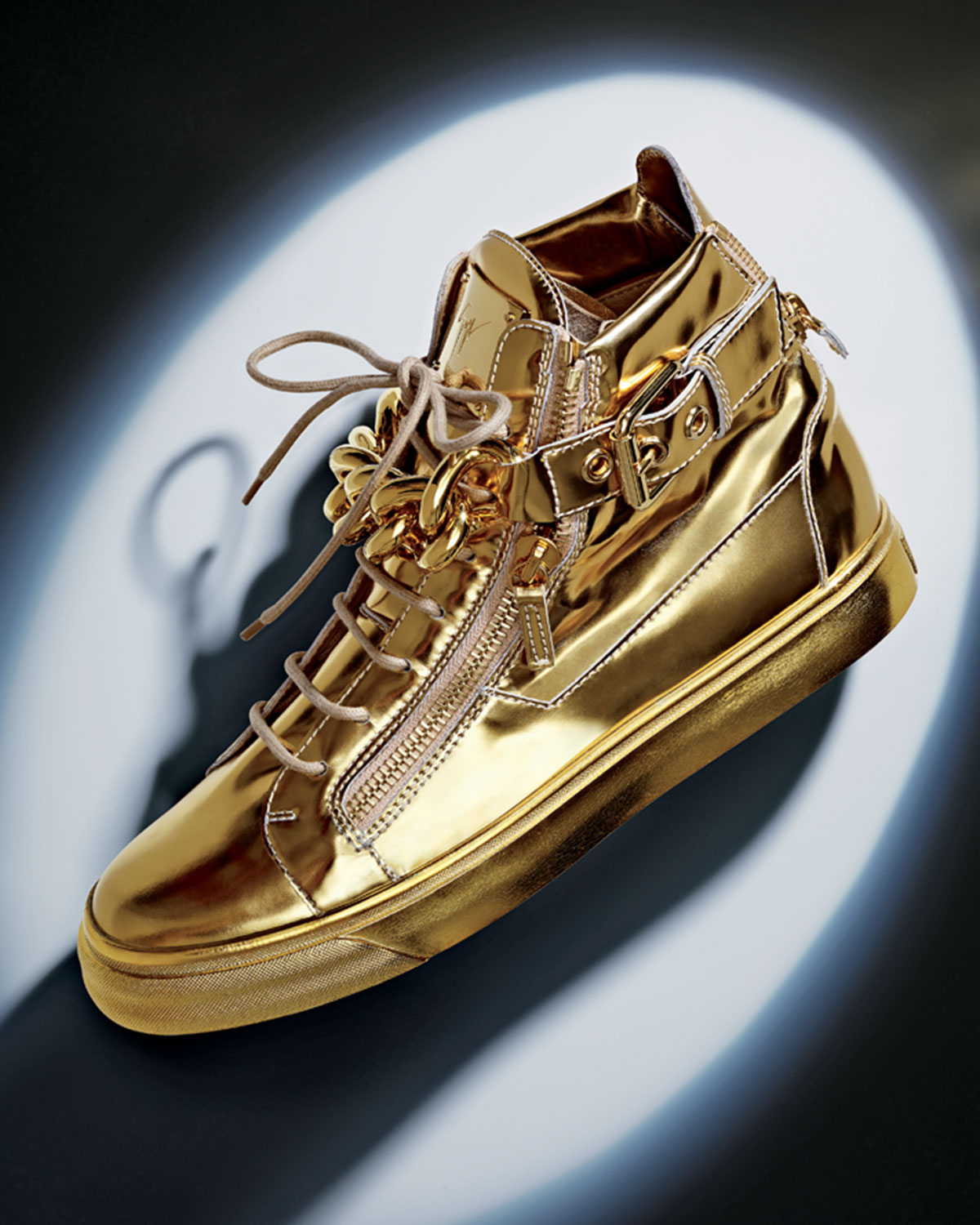 metallic gold sneakers mens