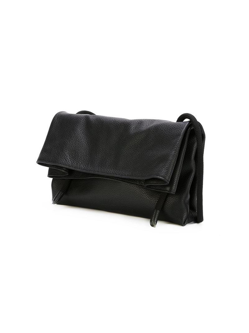 MM6 by Maison Martin Margiela Foldover Shoulder Bag in Black - Lyst