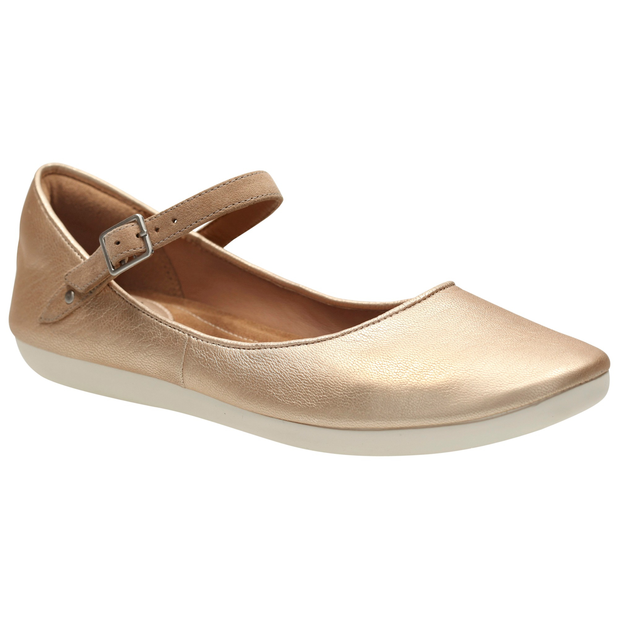 Clarks Feature Film Leather Pumps in Metallic | Lyst UK