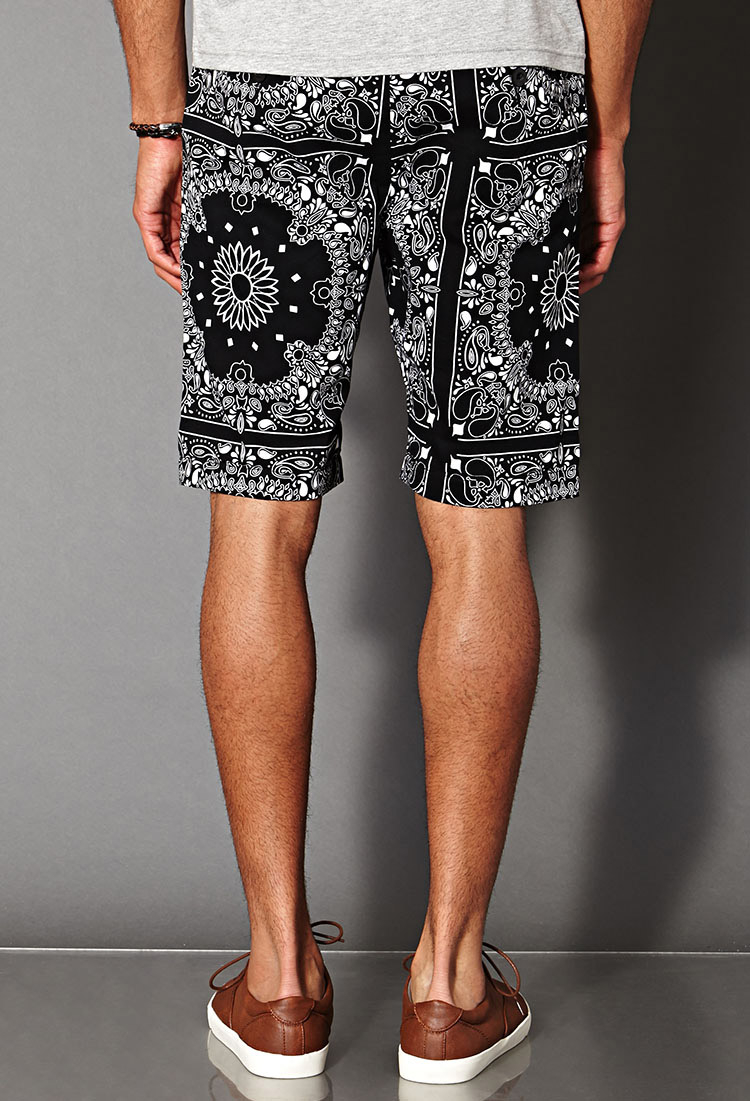 Forever 21 Bandana Print Shorts in 