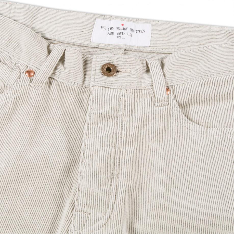 Paul Smith Men's Off-white Straight-fit Corduroy Trousers for Men - Lyst
