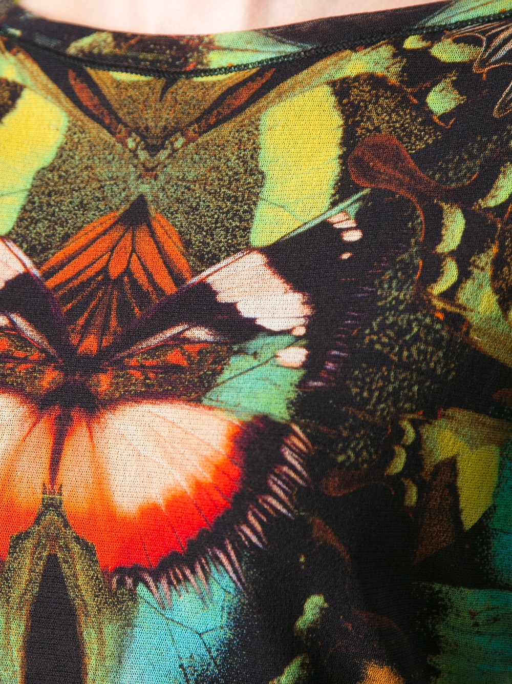 Jean Paul Gaultier Butterfly Print Top 
