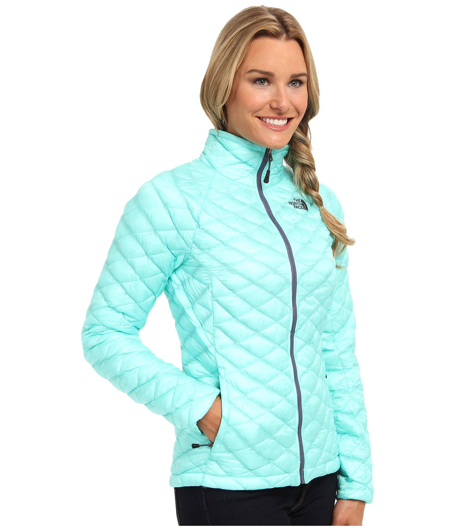 The North Face Thermoball™ Full Zip Jacket in Mint Blue (Green) - Lyst