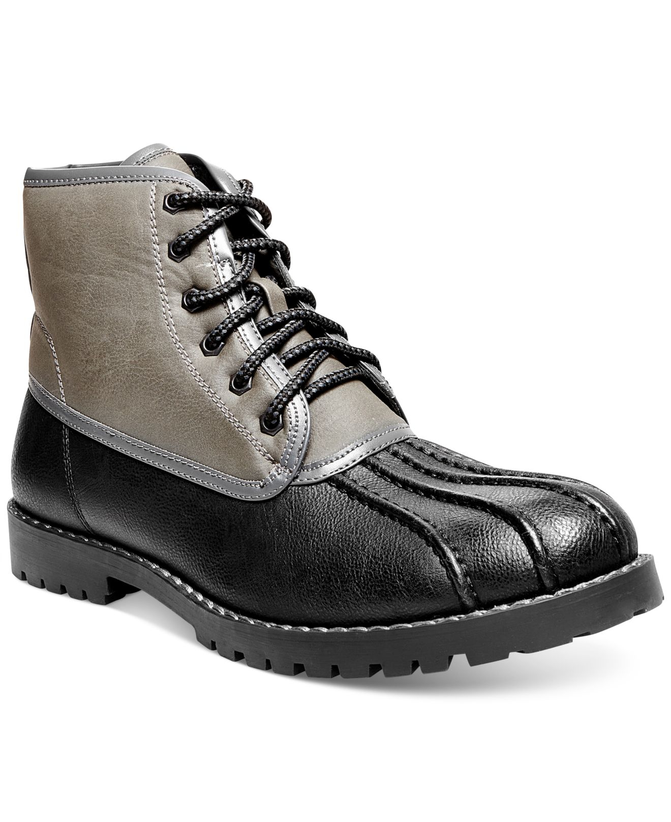 Steve madden Cornel Duck Boots in Black for Men (Black/Grey) Save 26