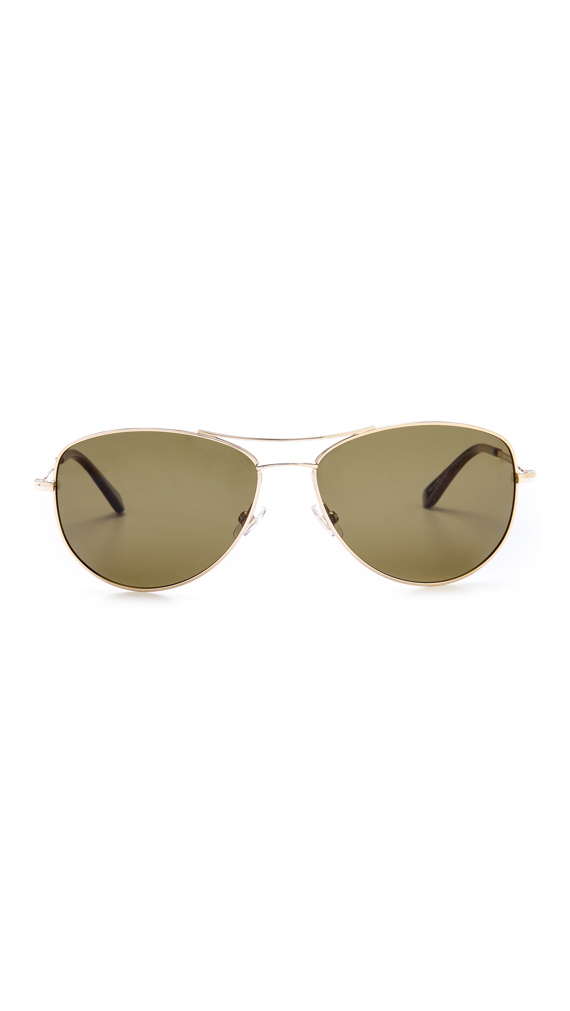 Kate Spade Ally Polarized Sunglasses - Gold/Dark Brown in