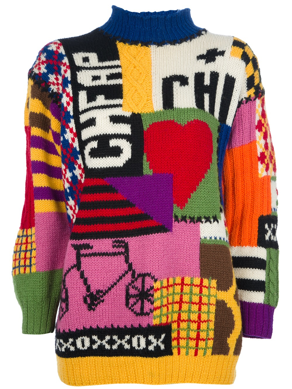 Graphic print sweater clearance