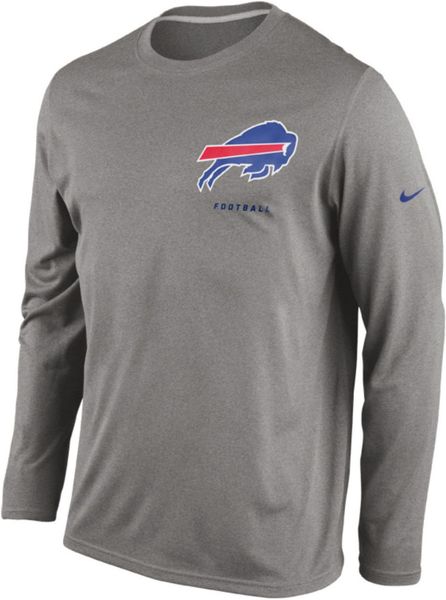 Nike Mens Longsleeve Buffalo Bills Drifit Tshirt in Gray for Men | Lyst