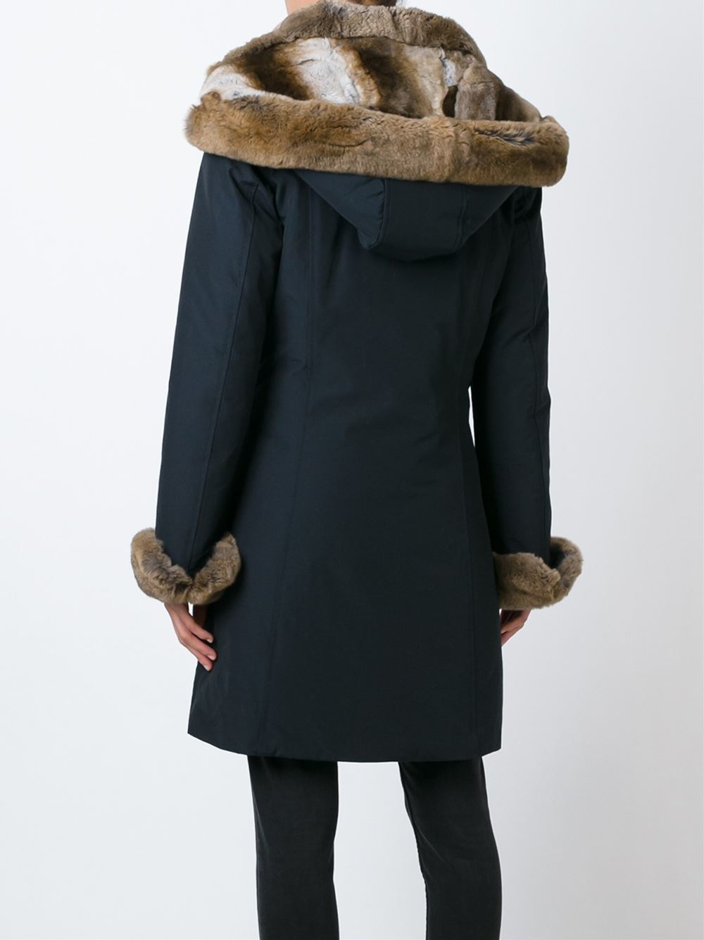 rabbit lined coat