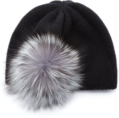 forever pom hat 21 pom in Pom Beanie Portolano Cashmere Fox Fur (charcoal) Lyst Gray pom forever pom hat 21 pom in Pom Beanie Portolano Cashmere Fox Fur (charcoal) Lyst Gray pom