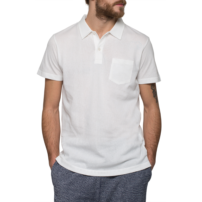 Sunspel White Riviera Polo Shirt for Men - Lyst