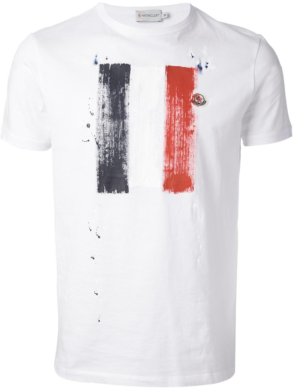 mens moncler white t shirt