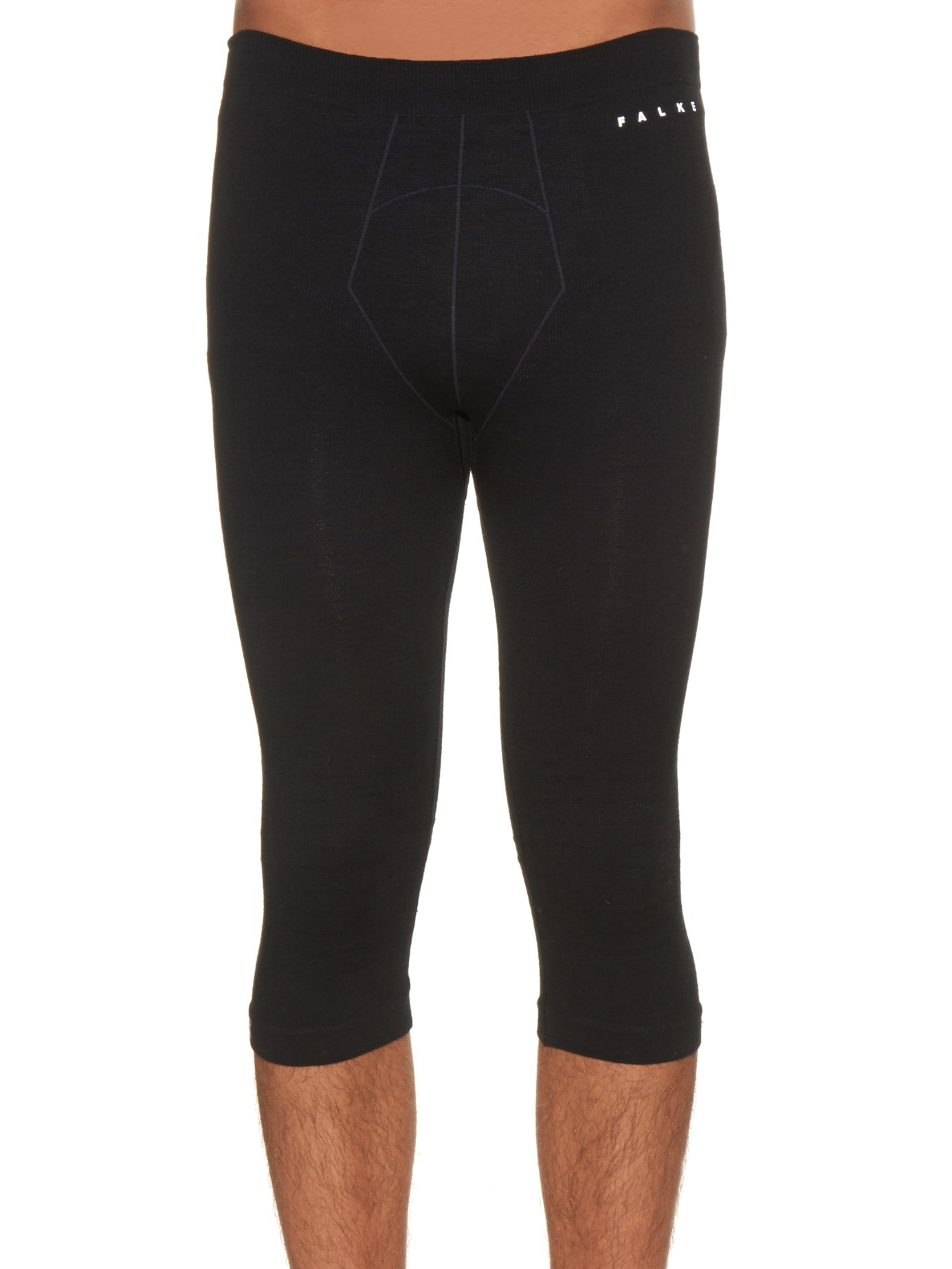 Lyst Falke Baselayer Woolblend Ski Leggings in Black for Men
