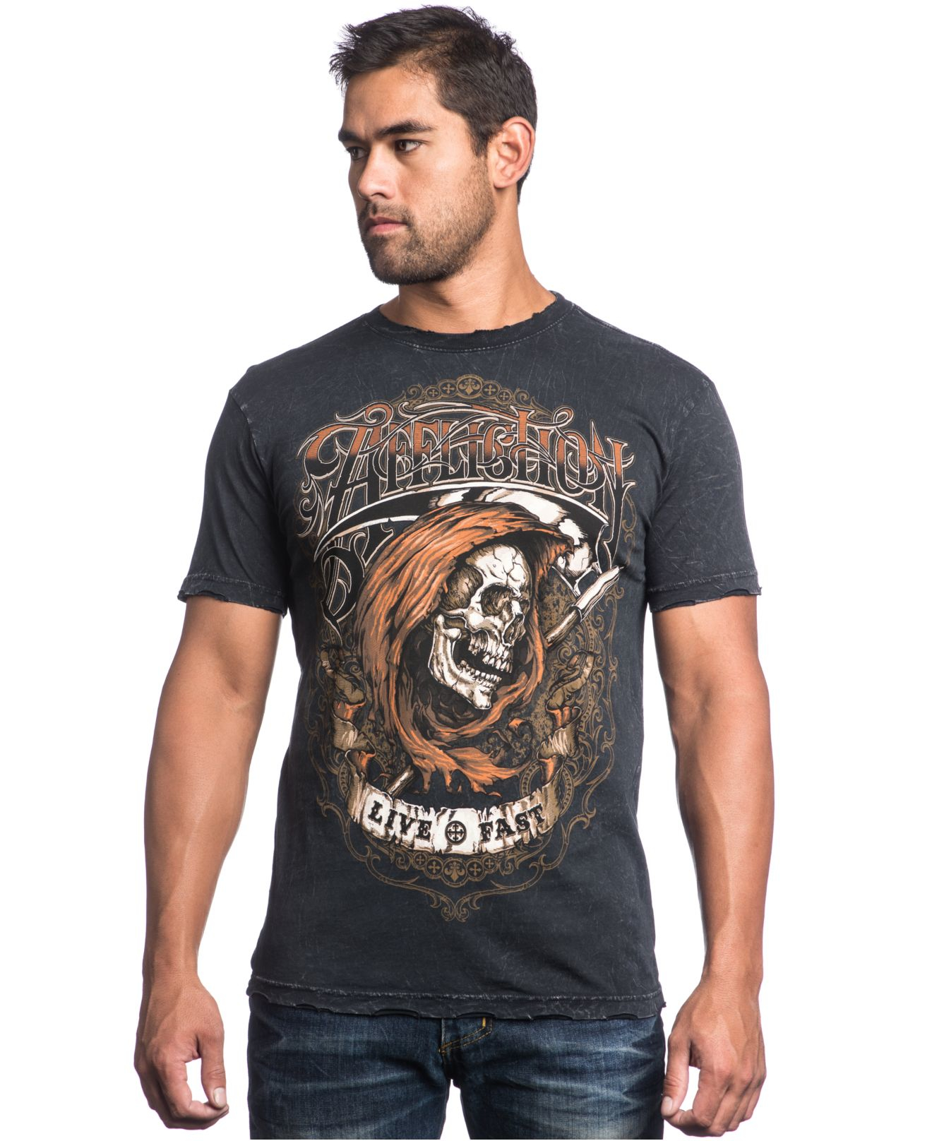 Lyst - Affliction Soul Collector T-shirt in Black for Men