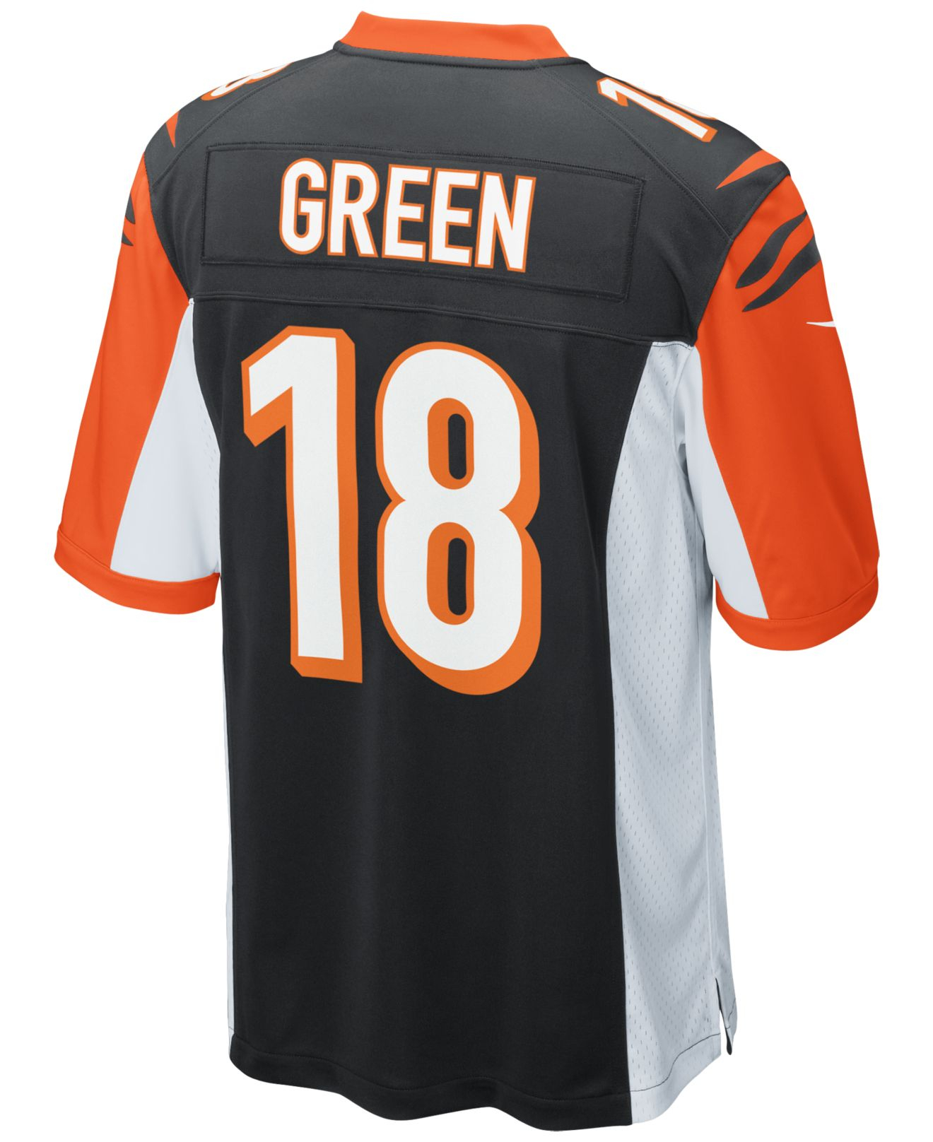 mens cincinnati bengals aj green nike black game jersey  